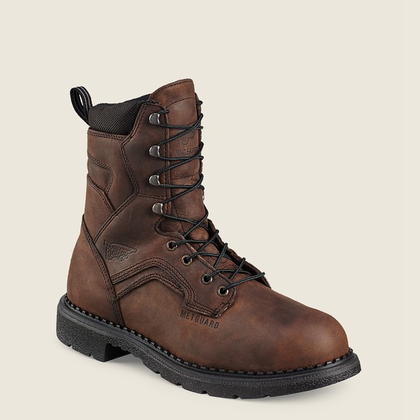 Bottes de Sécurité Red Wing - Supersole® - 8-Inch Waterproof Toe Metguard - Marron - Homme 089PDSYNJ